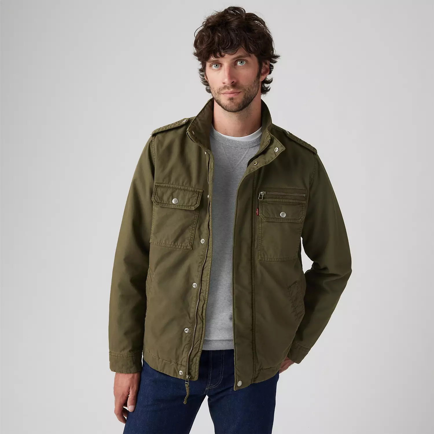 

Куртка Menlo Military Levi's, цвет Olive Night - Green, Зеленый, Куртка Menlo Military Levi's, цвет Olive Night - Green