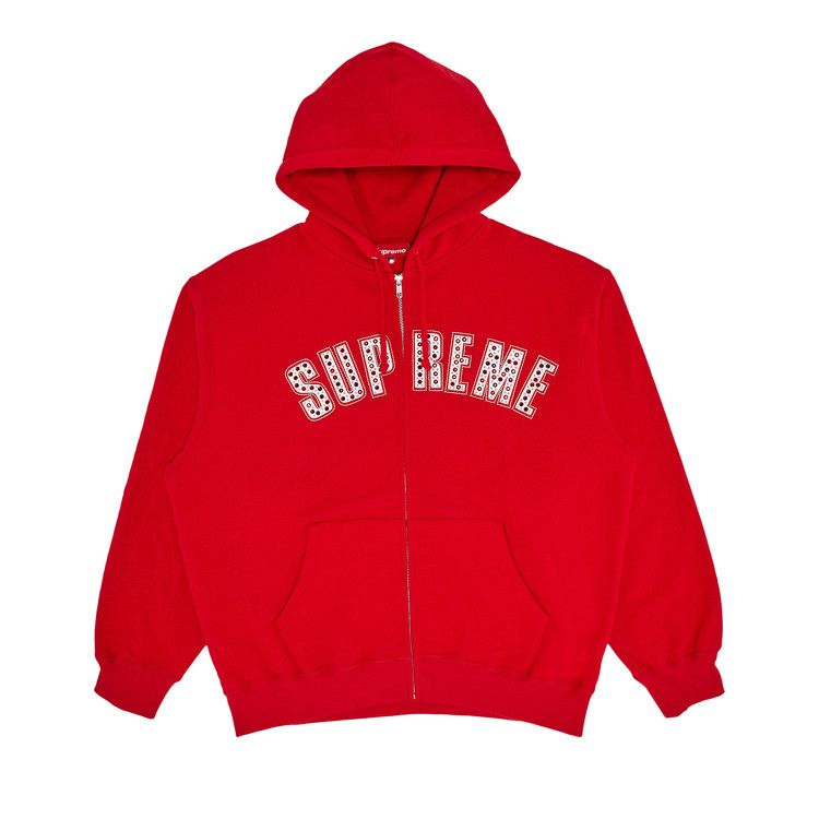 

Толстовка Supreme x B.B. Simon Zip Up Hooded Sweatshirt, Red