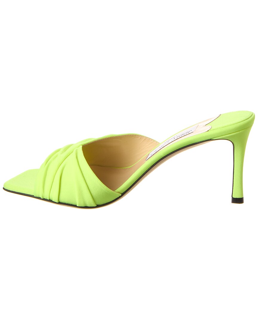 Мюли Jimmy Choo Basil 75 Jersey, зеленый — фото 2