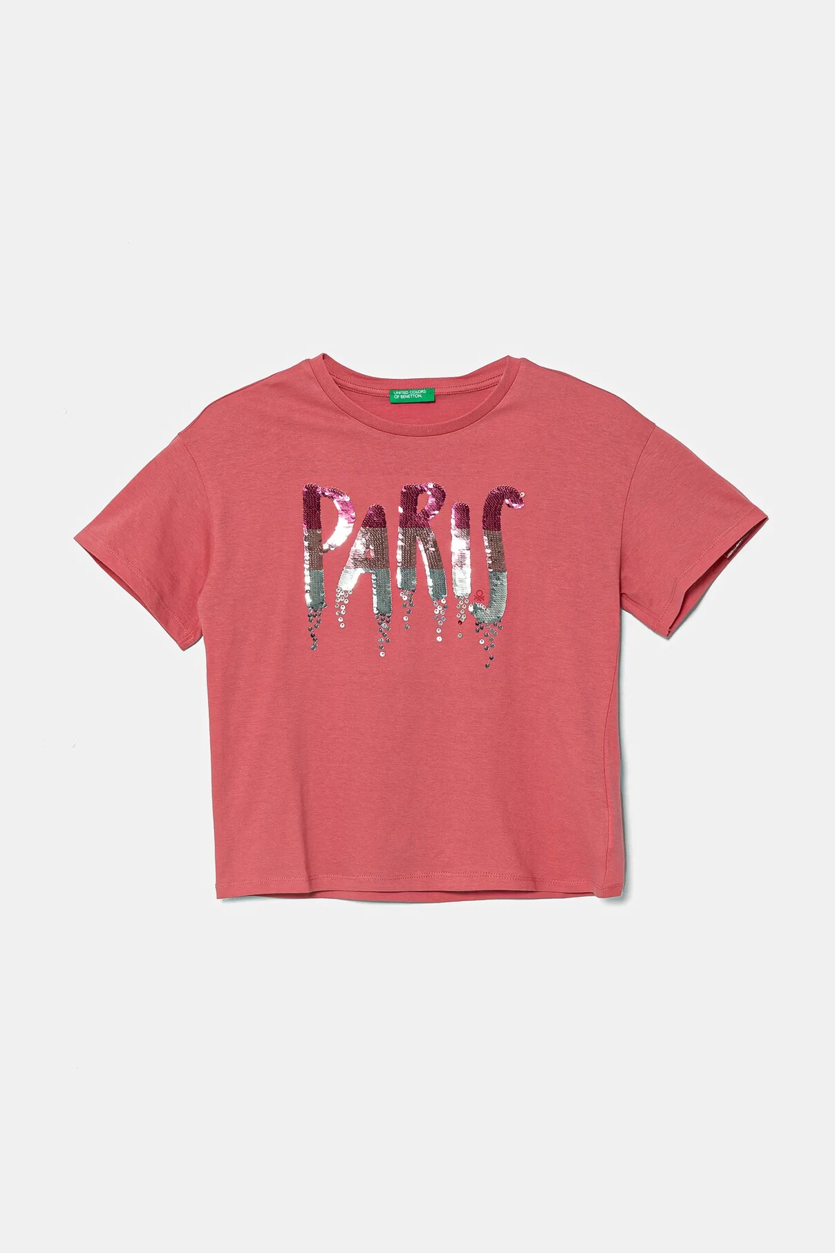 

Футболка из хлопка для детей United Colors Of Benetton, розовый