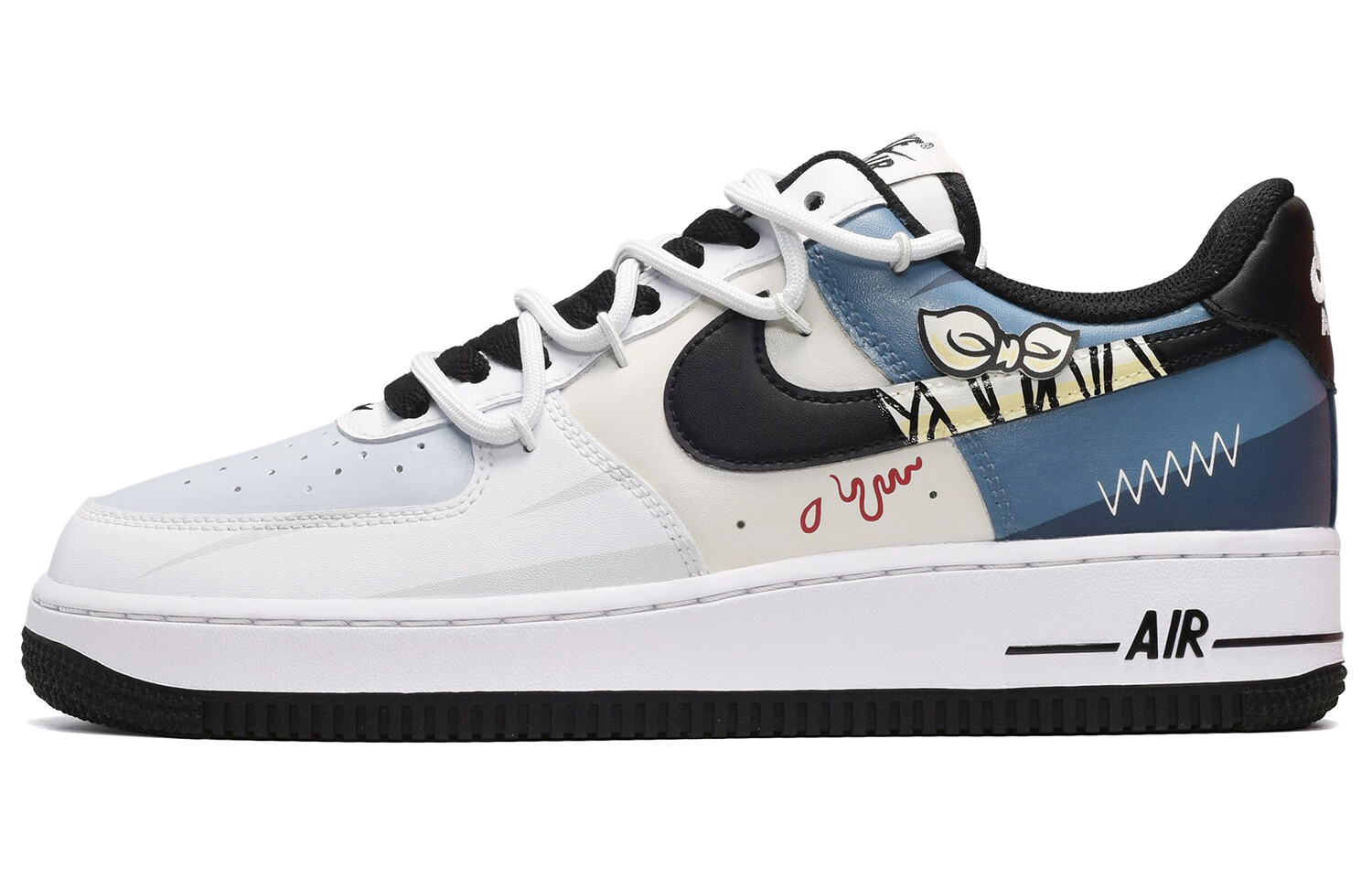 

Кроссовки Nike Air Force 1, белый/синий