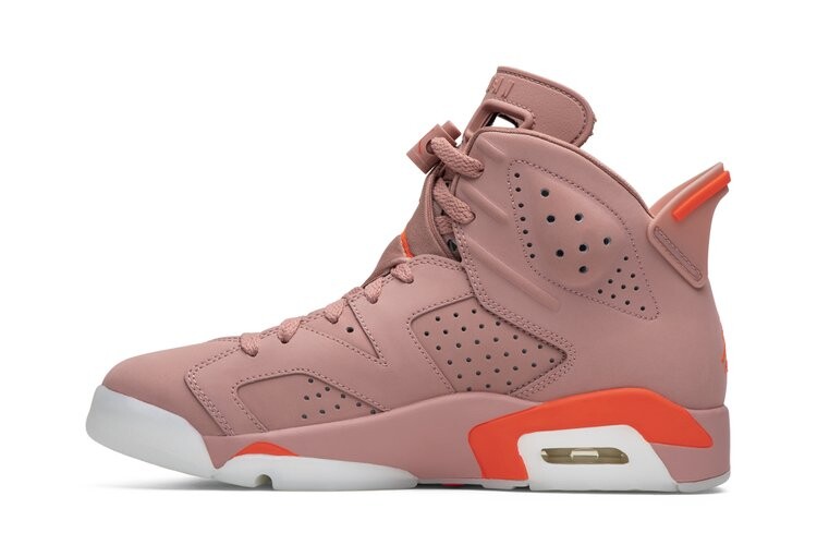 Кроссовки Air Jordan Aleali May x Wmns Air Jordan 6 Retro 'Millennial Pink', розовый — фото 3