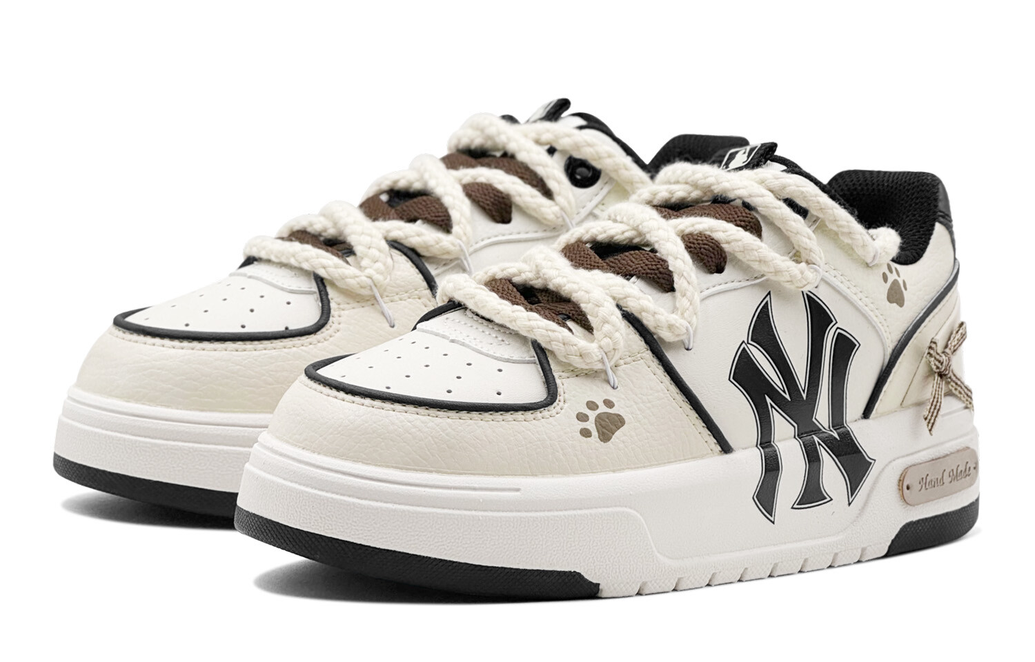 Кроссовки MLB Chunky Liner Skateboarding Shoes Unisex Low-top Khaki, хаки — фото 4