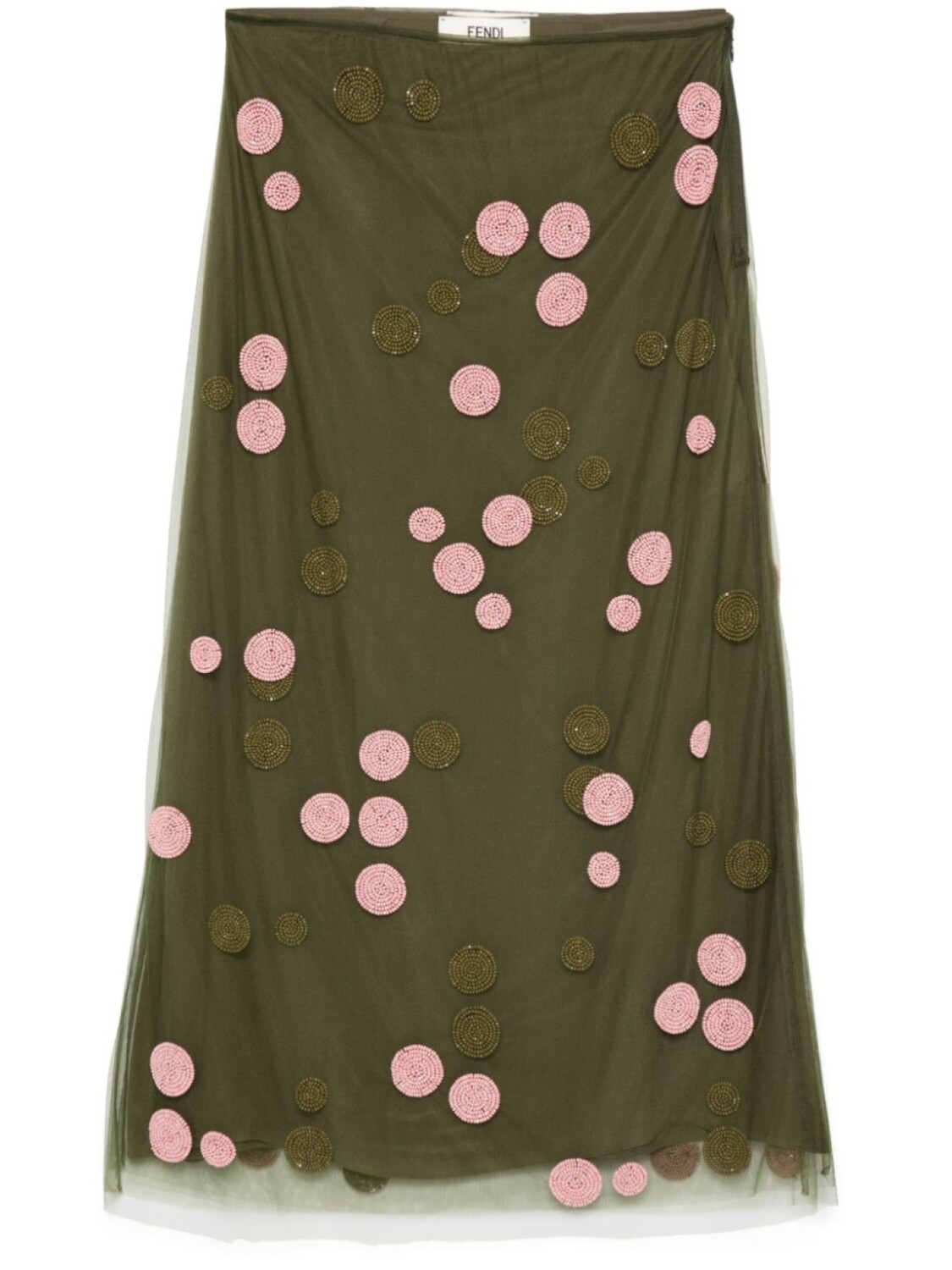 

Юбка из тюля в горошек FENDI, зеленый