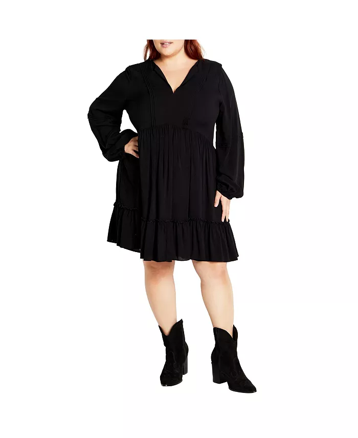 

Мини-платье Alinda больших размеров CITY CHIC, черный