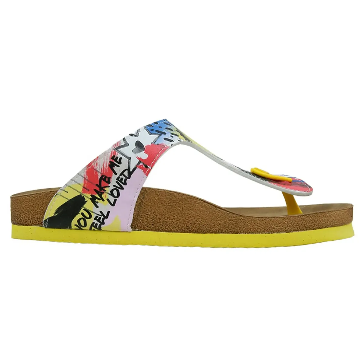 Шлепанцы DOGO "Женские фиолетовые женские сандалии DOGO Purple Sandals Vegan Женские сандалии ", Vegan, желтый — фото 3