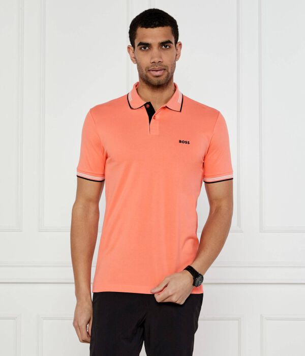 

Рубашка поло Slim fit Boss Green, оранжевый