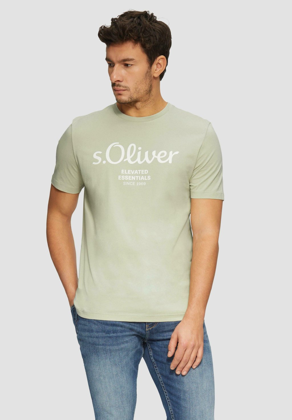 

Футболка с принтом s.Oliver, песочный