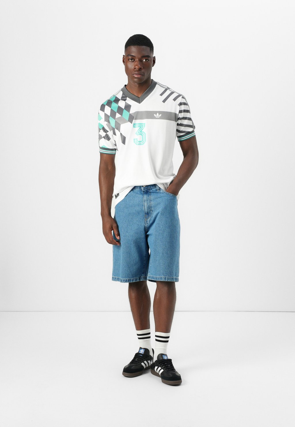 Футболка с принтом WAVE UNISEX Adidas Originals, белый — фото 2