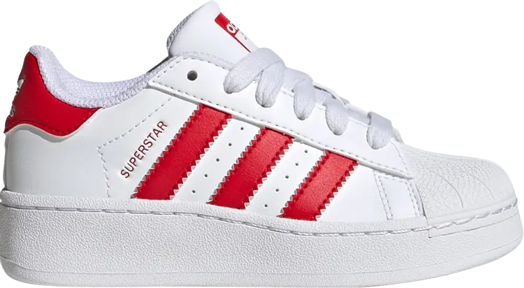 

Кроссовки Superstar XLG Little Kid 'White Scarlet', белый