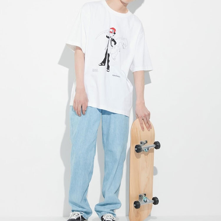 Футболка X Pokémon Co-branded SS23 унисекс белая Uniqlo, белый — фото 2