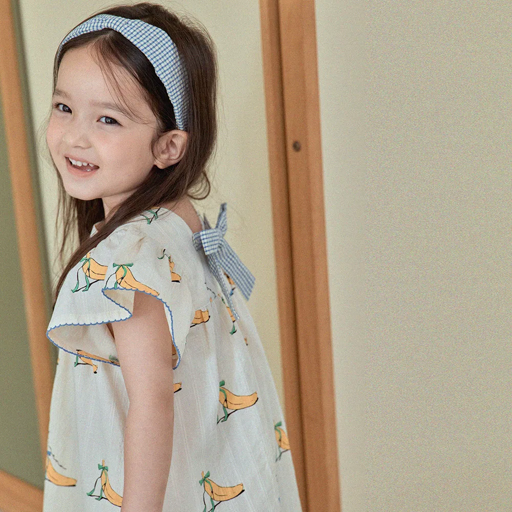Детское платье Ribbon Banana кремовое от My Little Star