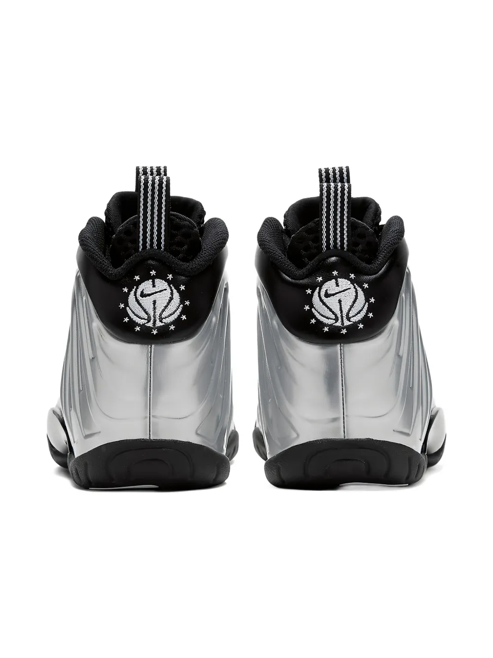 Кроссовки Air Foamposite One GS "Chrome" Nike Kids, серый — фото 4