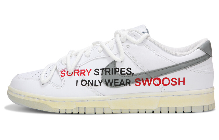 

Кроссовки Nike Dunk Skateboarding Shoes Women's Low-top White/gray/beige, белый