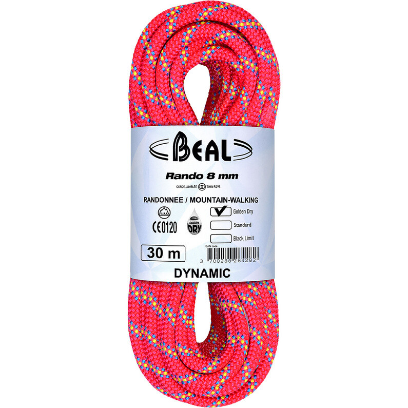 

Двойная веревка Rando 8 мм Beal, розовый