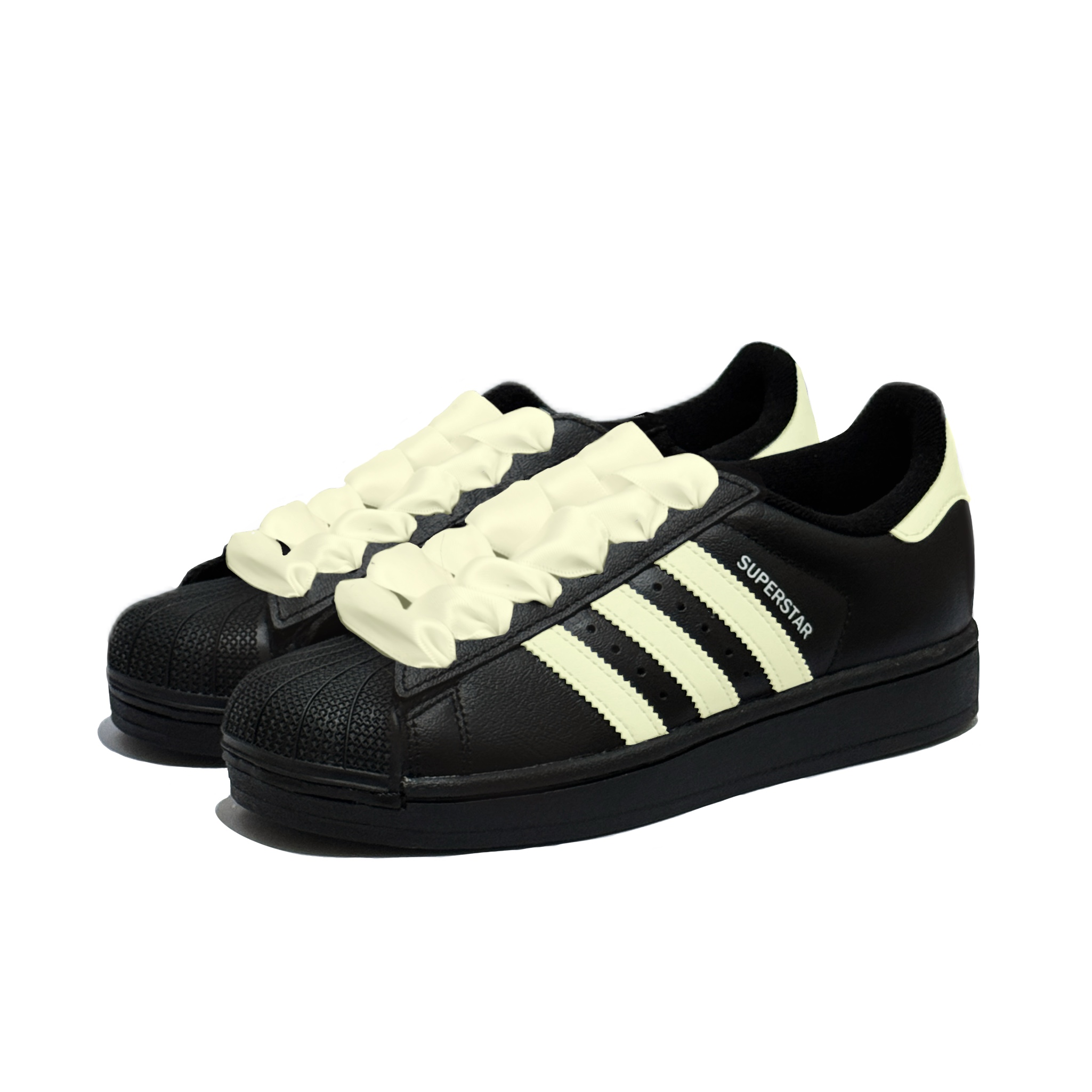 Adidas Originals Детские кроссовки для скейтбординга Superstar 2 с нескользящей подошвой и дышащими свойствами, желтые, для подростков — фото 3
