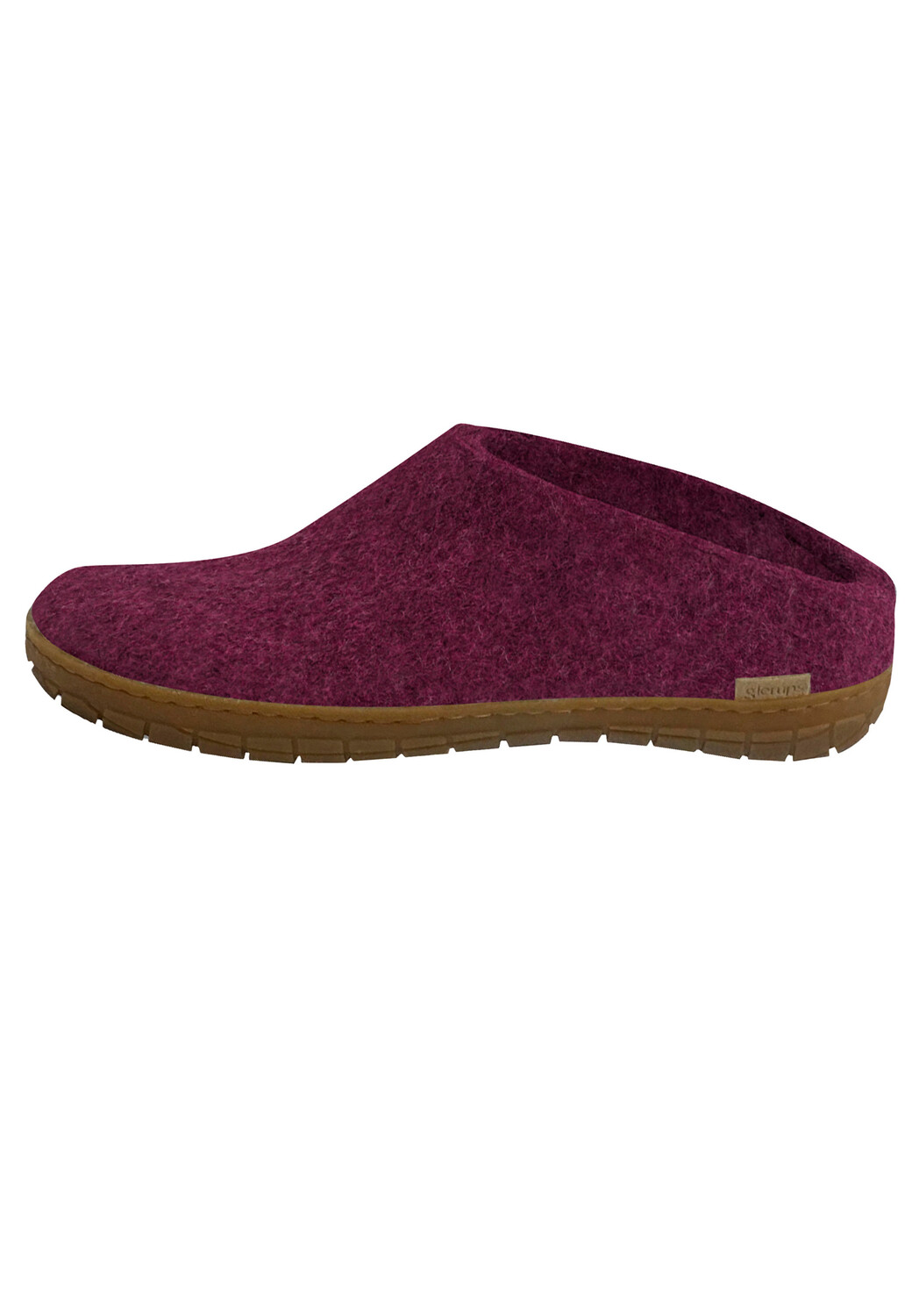 Тапочки glerups Pantoffeln Naturkautschuksohle, цвет Cranberry