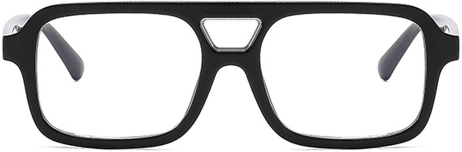 

Ретро-солнцезащитные очки большого квадратного размера в стиле «пилот» для женщин, модные большие прямоугольные солнцезащитные очки, женские солнцезащитные очки с леопардовым принтом mincl, Black Clear