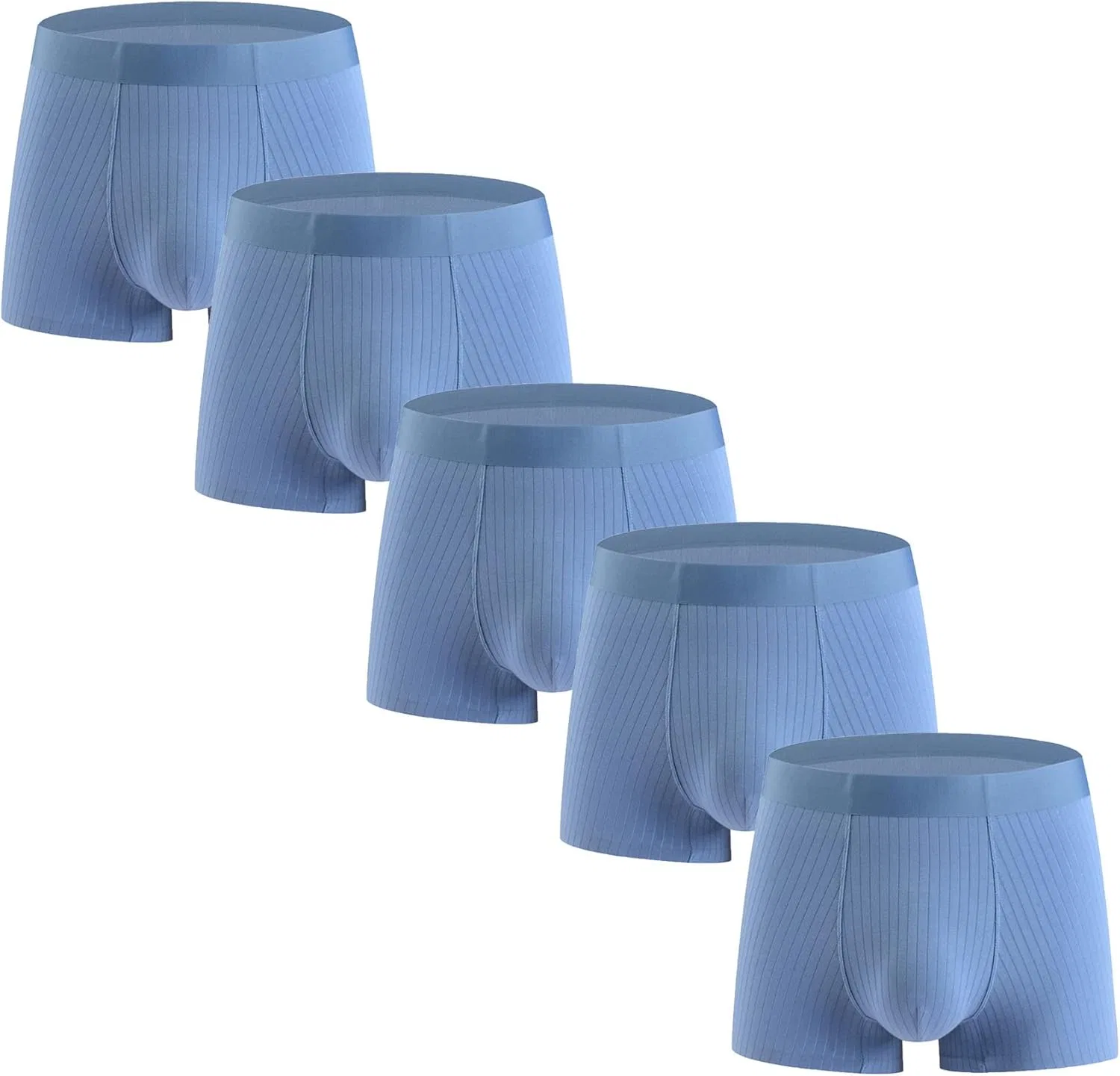 Боксеры хлопковые, дышащие, 3 шт., Blue20-5pc