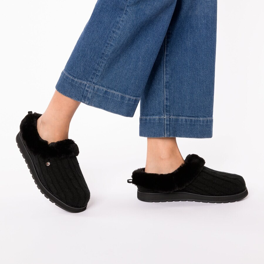 Тапочки SKECHERS Slippers, черный — фото 2