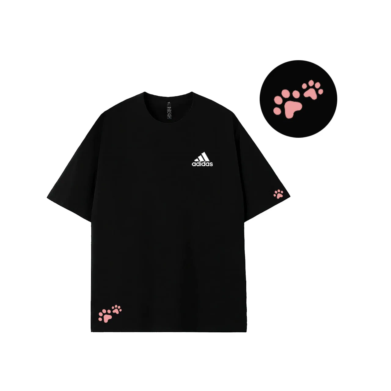 Футболка с принтом Adidas MUST HAVES белая — фото 4
