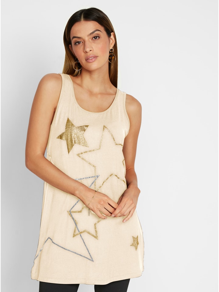 

WITT WEIDEN Длинный топ цвета шампанского серебра