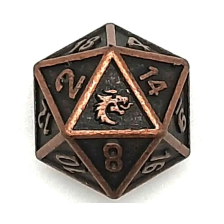 

d20 Древняя бронза, Metal Dice - Dwarven Forged