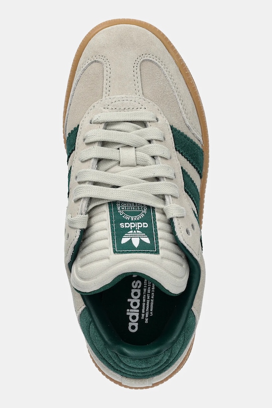 Замшевые кроссовки Samba XLG Adidas Originals, зеленый — фото 4