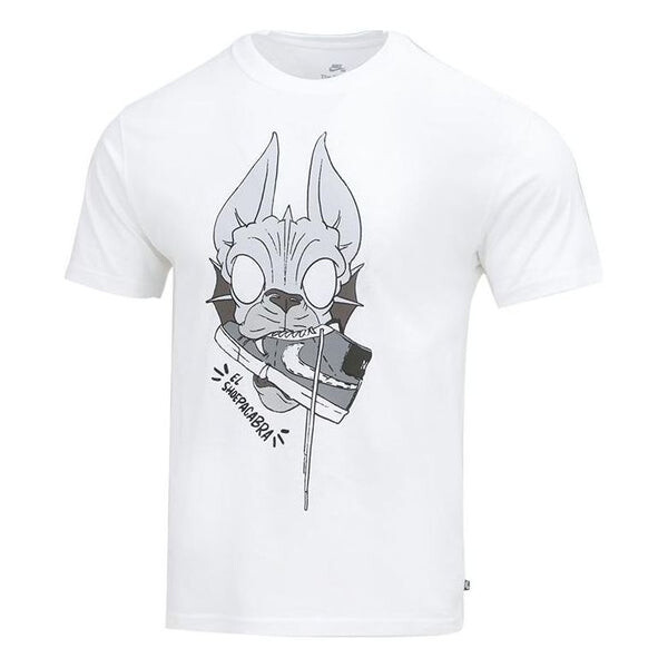

Футболка Men's Nike Pattern Printing Short Sleeve White T-Shirt, белый