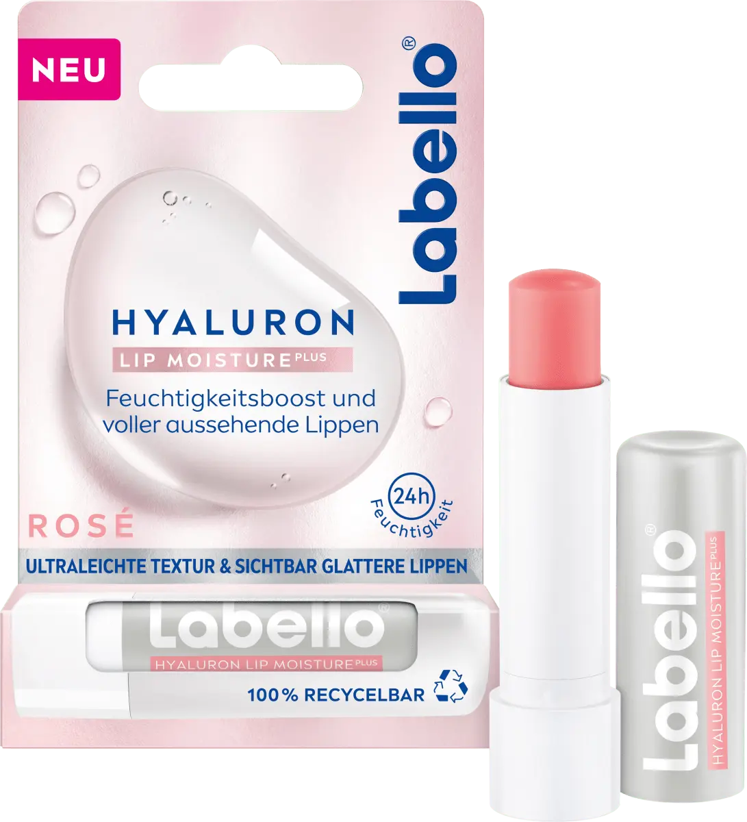 

Уход за губами Hyaluron Moisture Rosé 4,8 г Labello