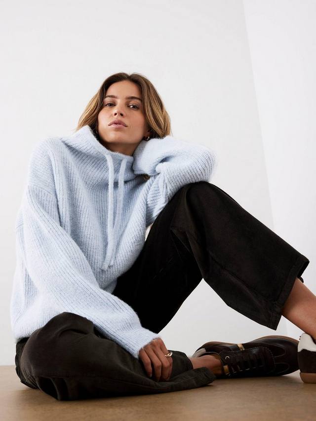 

Вязаный джемпер с высоким воротником Mint Velvet, Blue