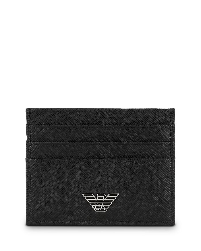 

Держатель кредитной карты с орлом Emporio Armani, черный