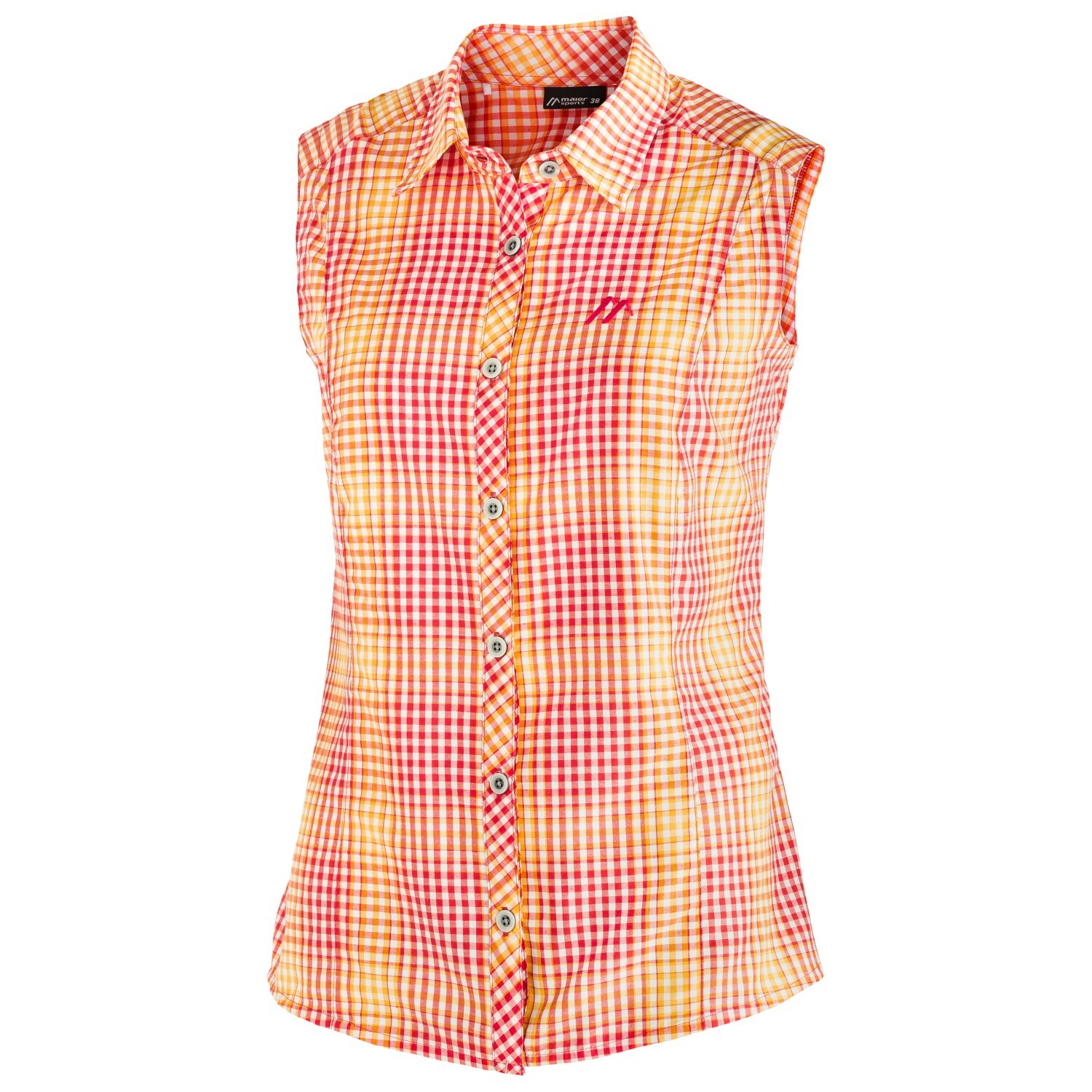 

Блузка Maier Sports Women's Paloma, цвет Melon Red/Orange Check
