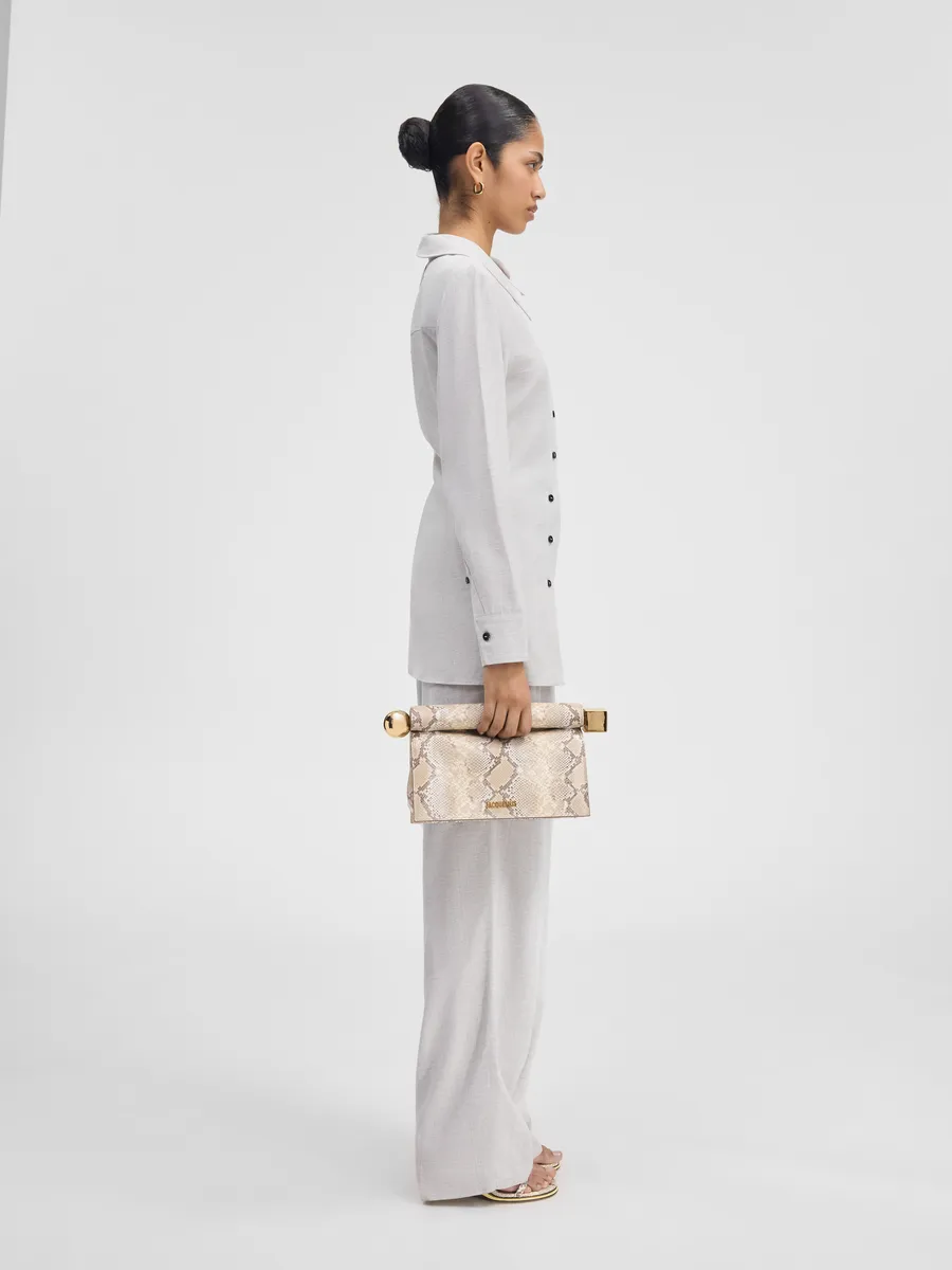 

Асимметричная рубашка Пабло Jacquemus, светло-серый