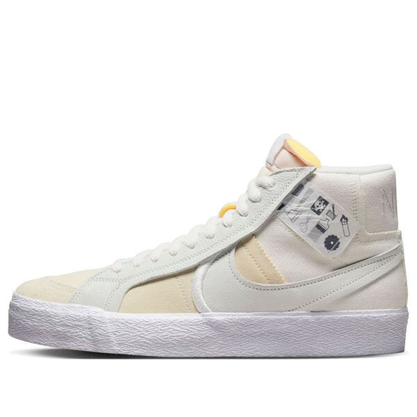 

Кроссовки sb blazer mid 'warning label' Nike, белый