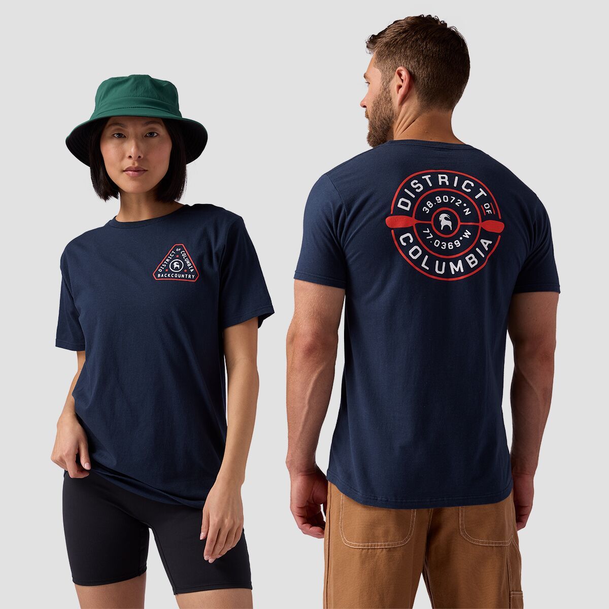 

Футболка District of columbia oar Backcountry, синий
