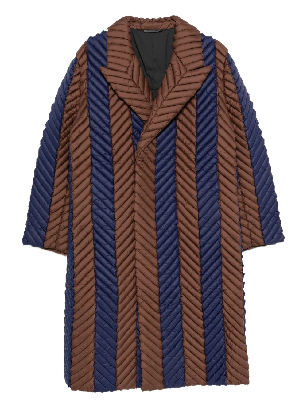 

Стеганое пальто с узором в елочку RAXXY, синий