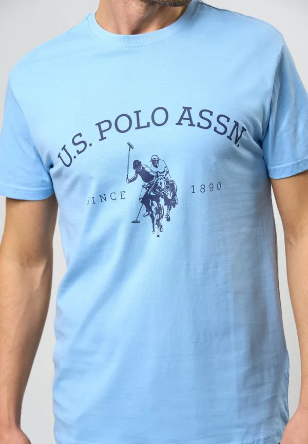 Футболка с принтом умарчибальда U.S. Polo Assn., Placid Blue — фото 4