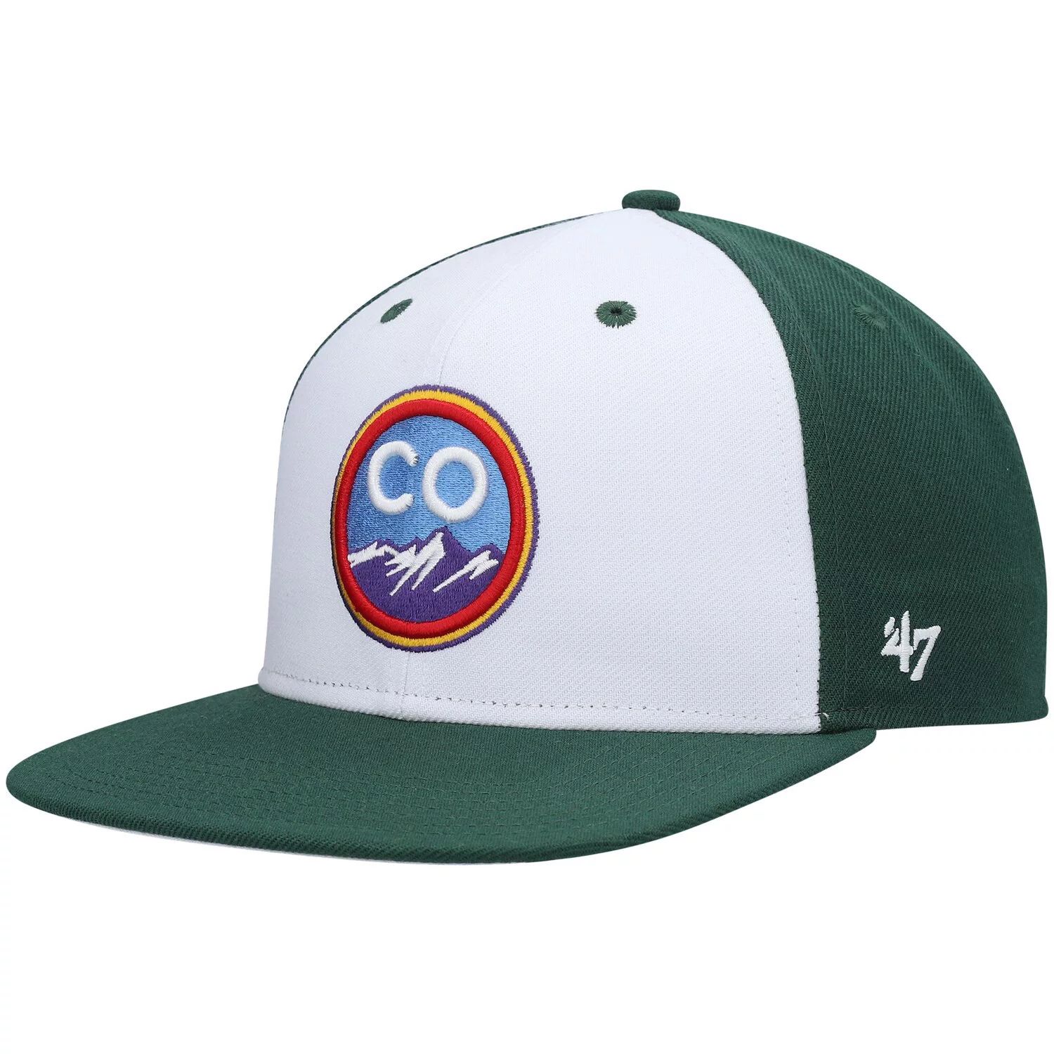 

Мужская зеленая кепка Colorado Rockies 2021 '47 City Connect Captain Snapback