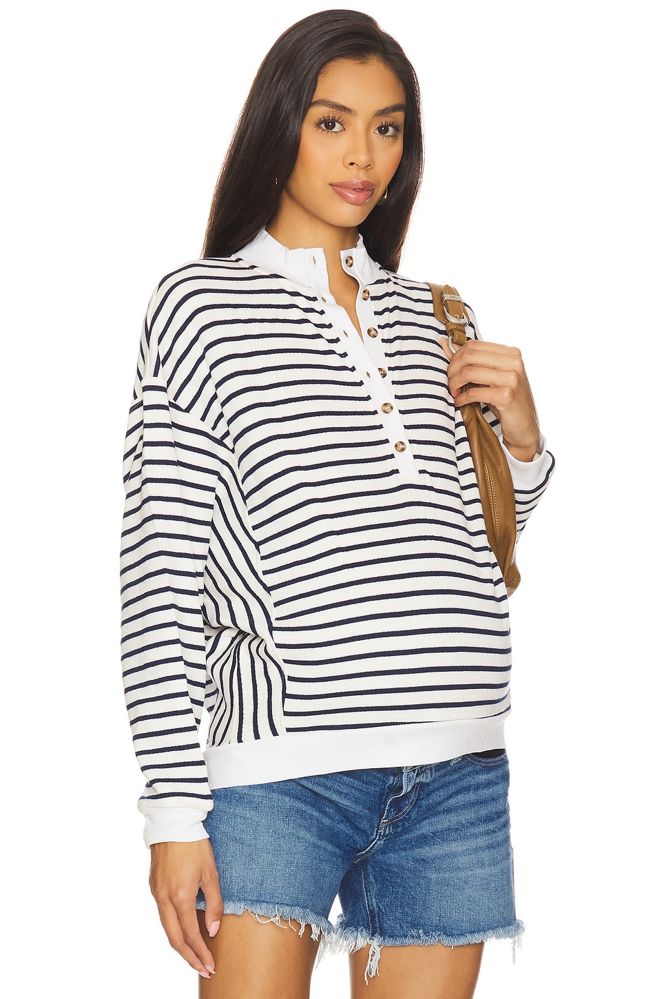 

Полосатая кофта для кормления dakota Hatch, navy stripe