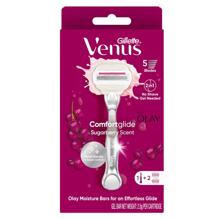 

Gillette Бритва Venus Comfort Glide Sugarberry Scent 1'S + лезвия 2'S, Pink