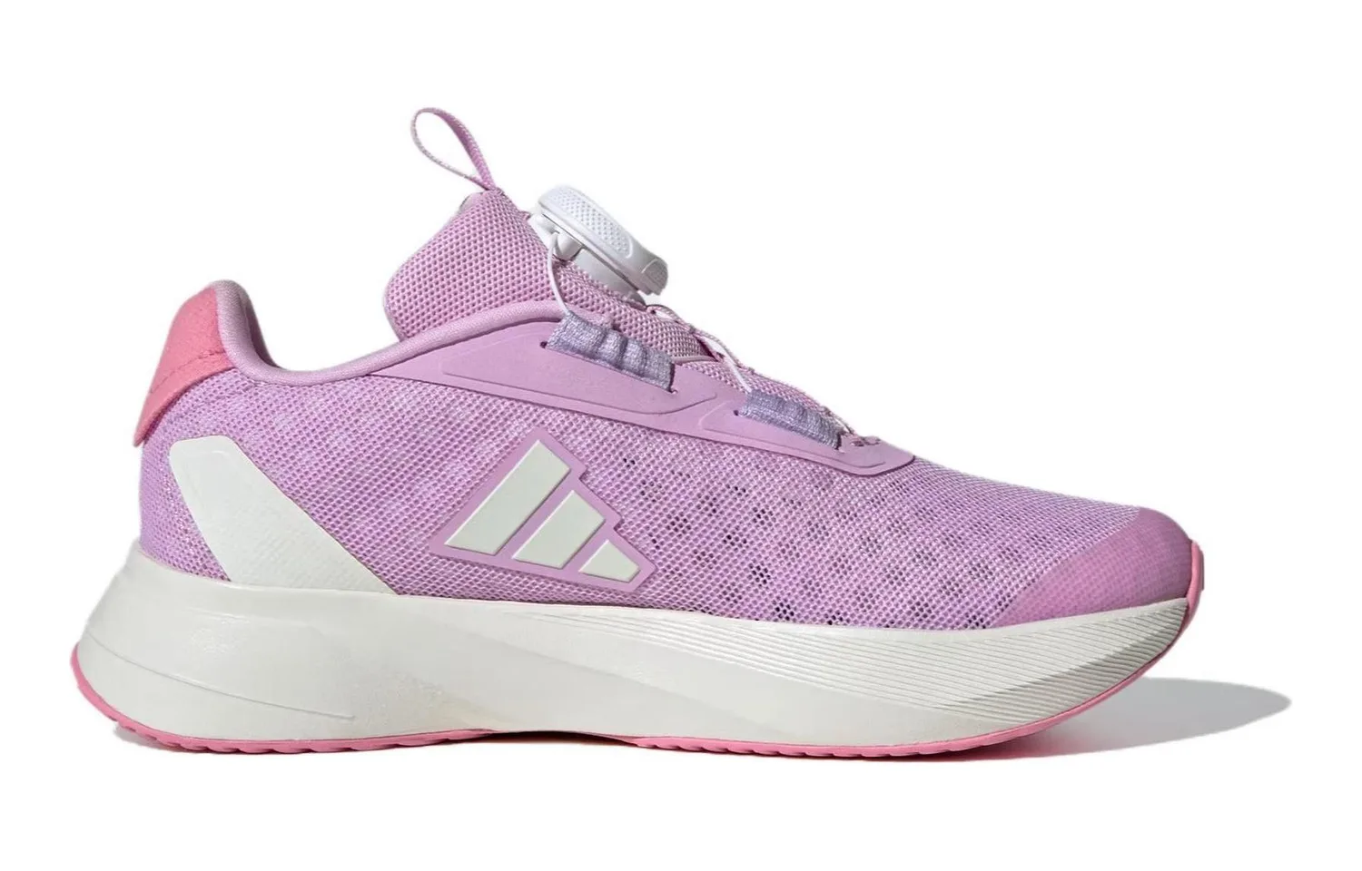 Adidas Детские повседневные кроссовки Duramo Sl с низким верхом, нескользящие, износостойкие, дышащие, цвет purple pink — фото 3