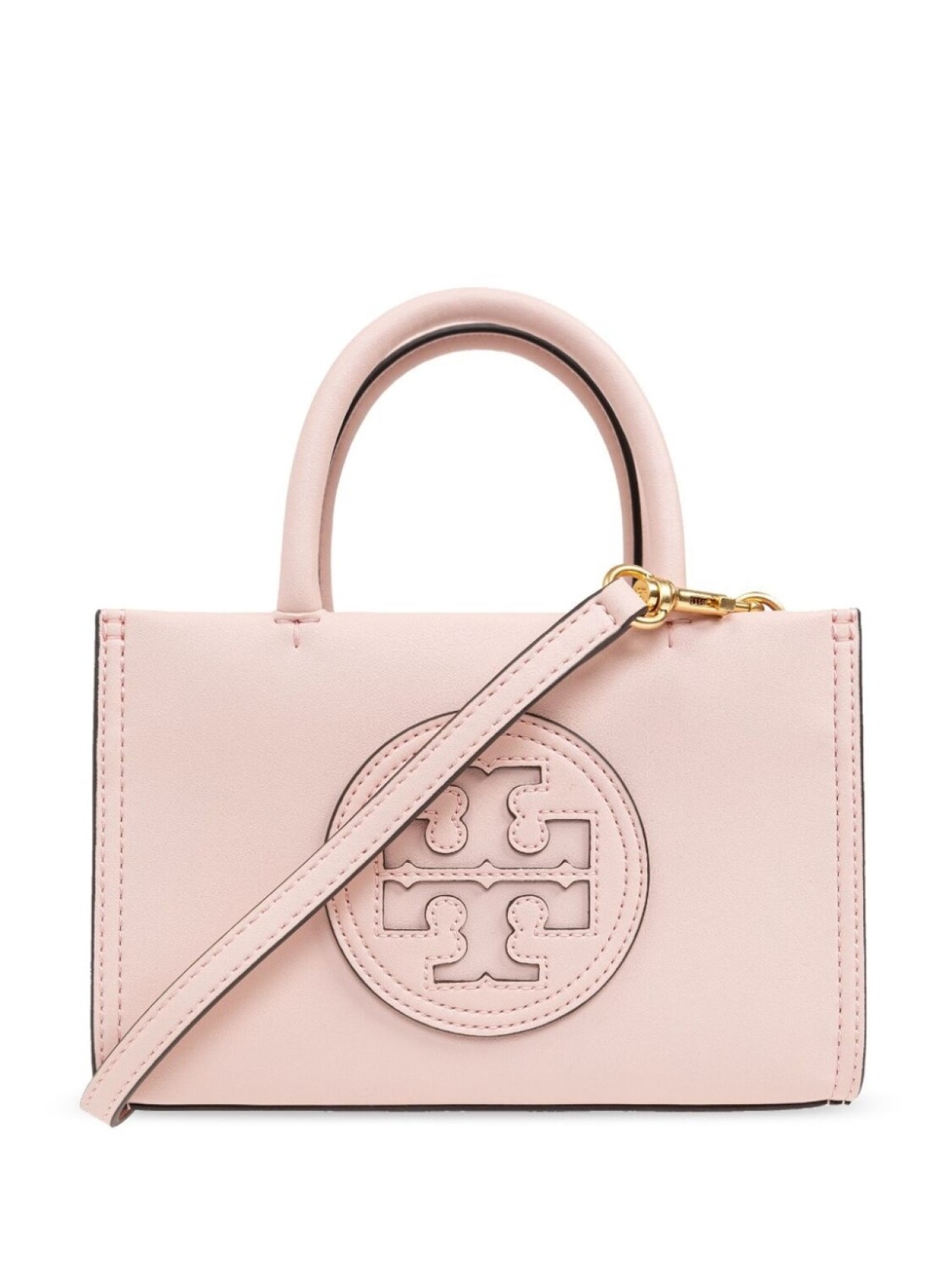

Tory Burch мини-сумка-тоут Ella с аппликацией логотипа, розовый