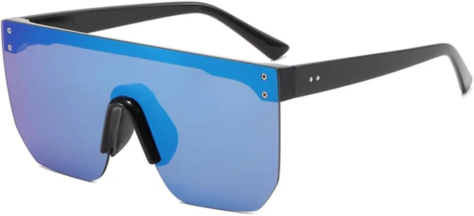 

Безрамочные очки, интегрированные защитные очки для велоспорта, солнцезащитные очки с защитой от УФ-излучения, модные, универсальные, стильные, для мужчин KTUCN, Blue