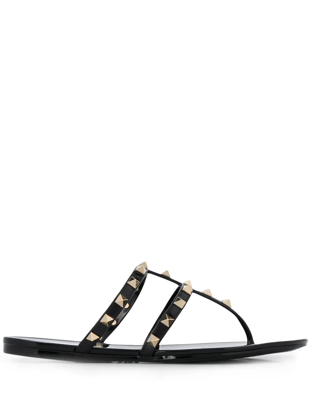 Шлепанцы Rockstud VALENTINO GARAVANI, черный