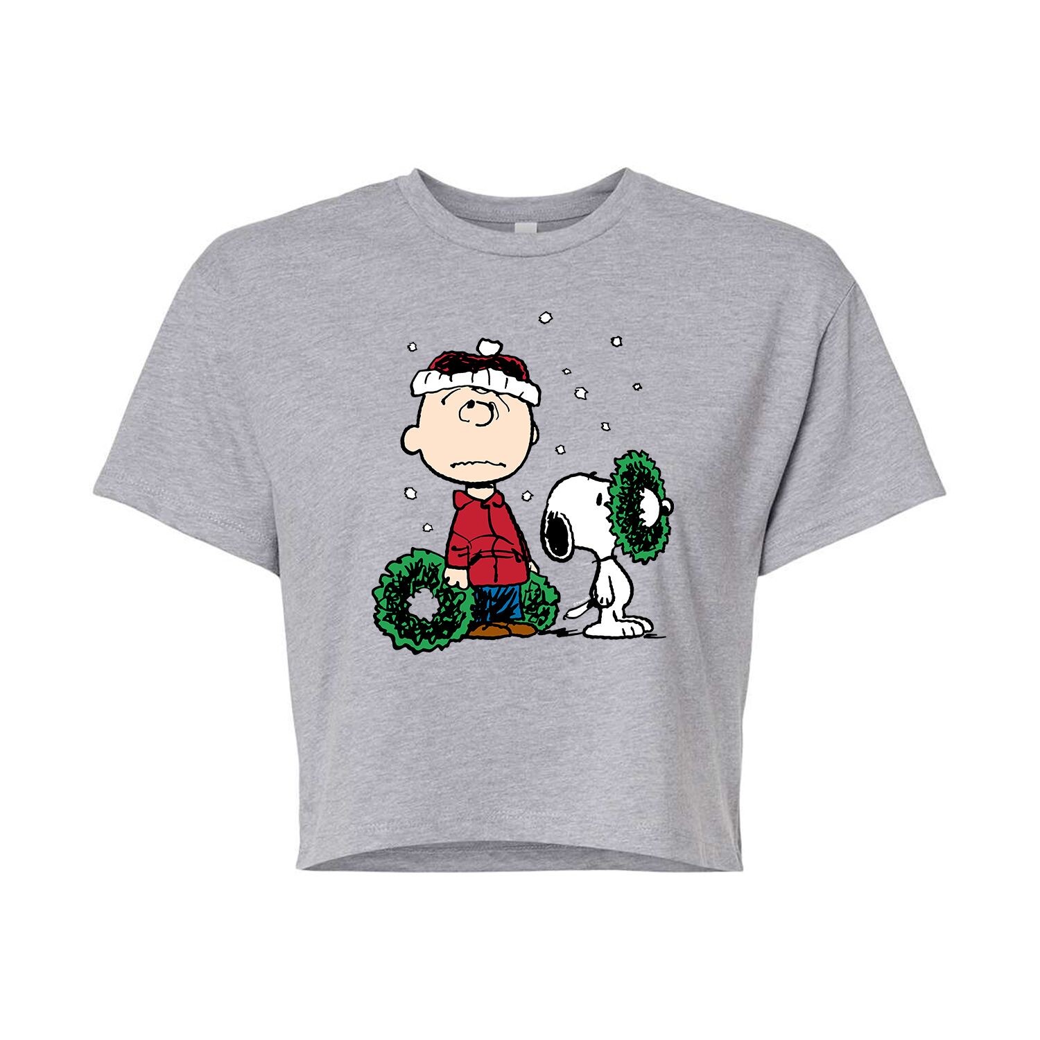 

Укороченная футболка с рисунком Peanuts Charlie для юниоров Licensed Character