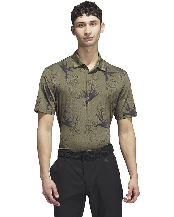 

Поло adidas Golf Oasis Mesh Shirt, цвет Olive Strata