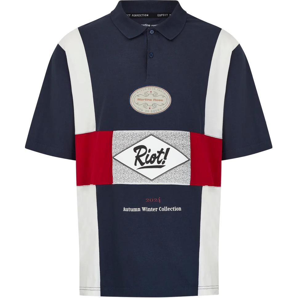 

Оверсайз Поло Футболка Martine Rose, Синий