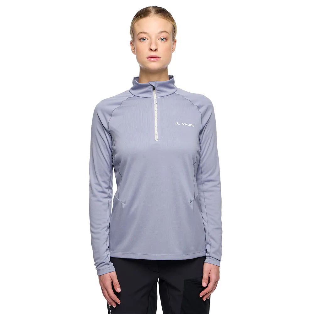 

Лонгслив VAUDE Larice Light II half zip, фиолетовый