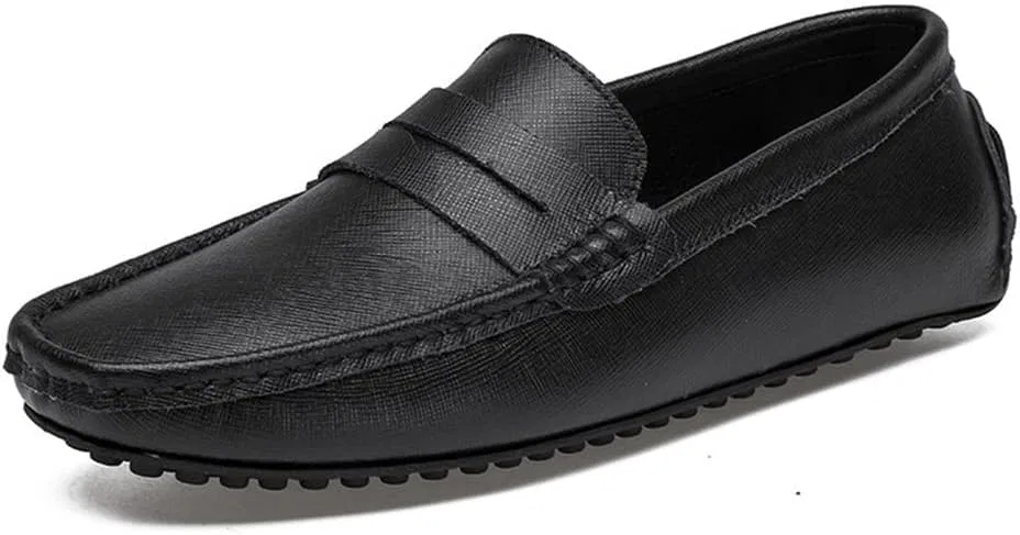 Лоферы мужские из натуральной кожи, Penny Loafer, черный PUGHGAETZF